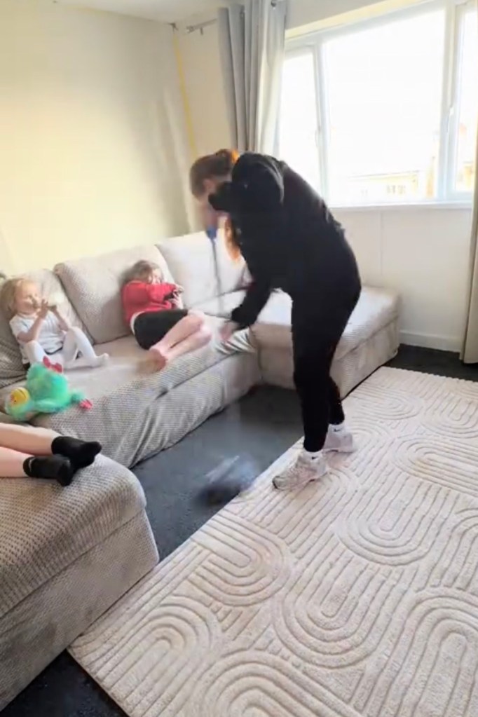 In the now-viral clip, Jeri-Leah revealed that her children should never raise a finger when it comes to cleaning because she happily does it for them.